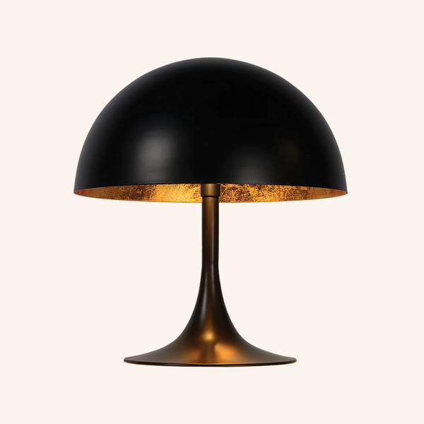 Lampe de Table Braga | Design Noir et Or pour une Ambiance Envoûtante