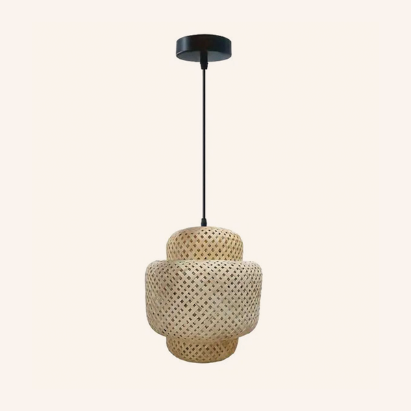 Lampe Suspendue en Bambou | Lanterne Vintage pour un Éclairage Naturel et Élégant