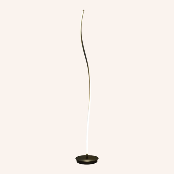 Lampadaire Moderne à Courbe "S" avec Télécommande | Design Élégant et Éclairage LED